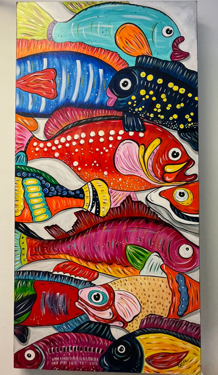 “Fish In A Barrel”/Local Artwork