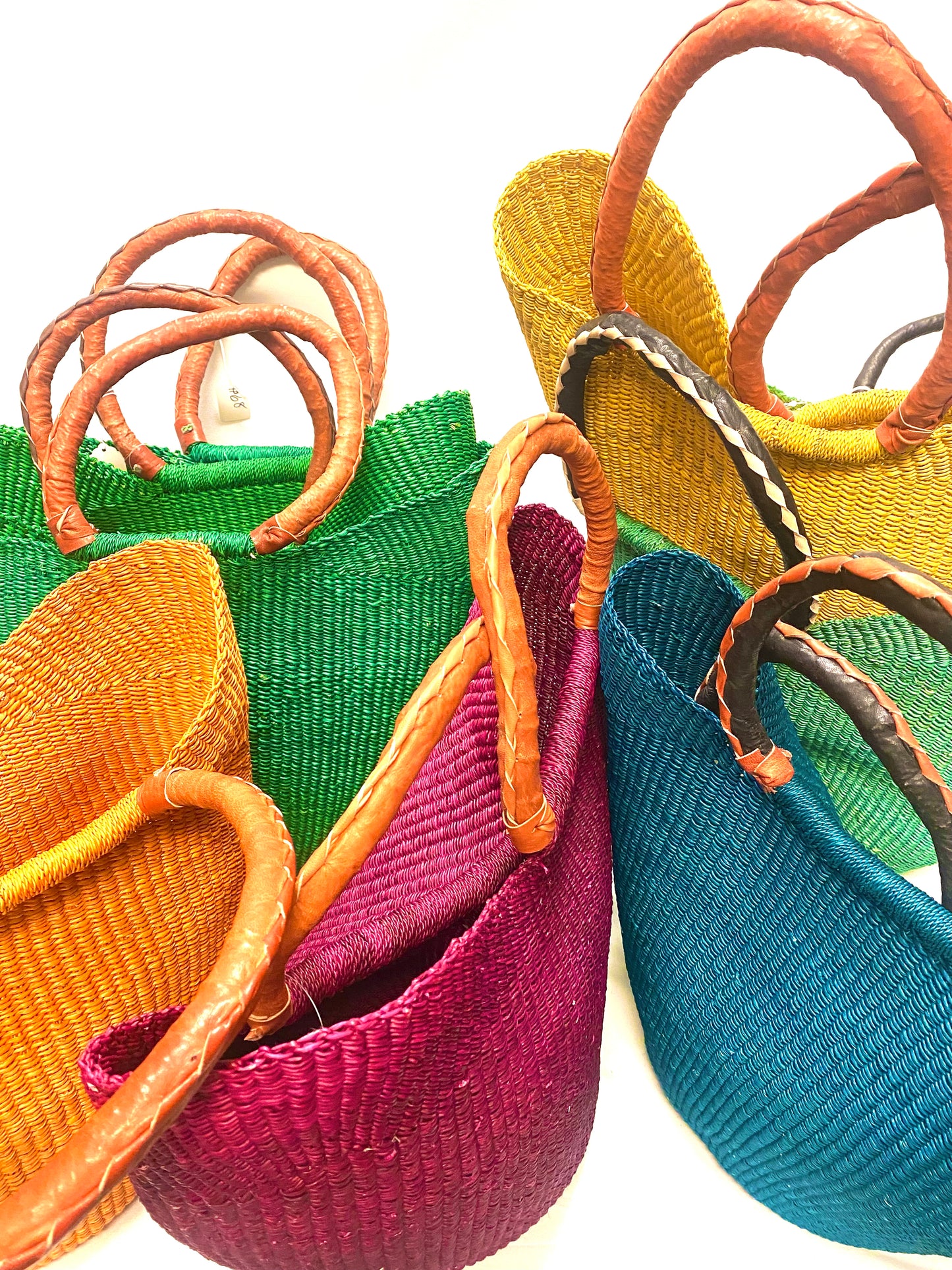 Colorburst Raffia Beach Tote/Orange-Orange