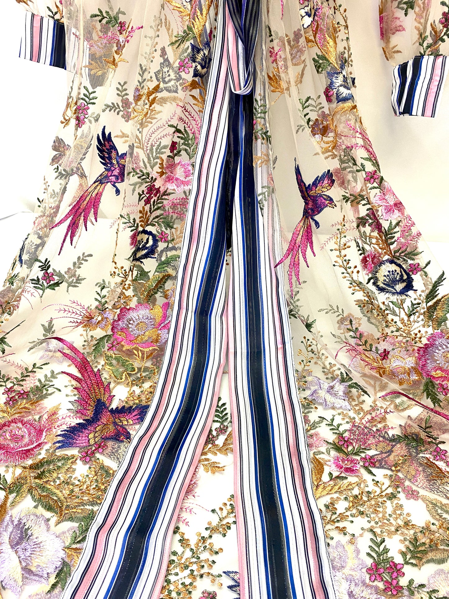 Dream Birds Embroidered Duster
