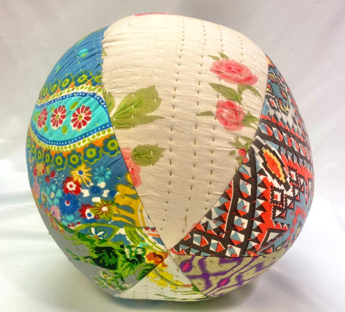 Beach Ball Patchwork Pillow — Multi, Pink, Blue, Turquoise, Yellow, You Name It