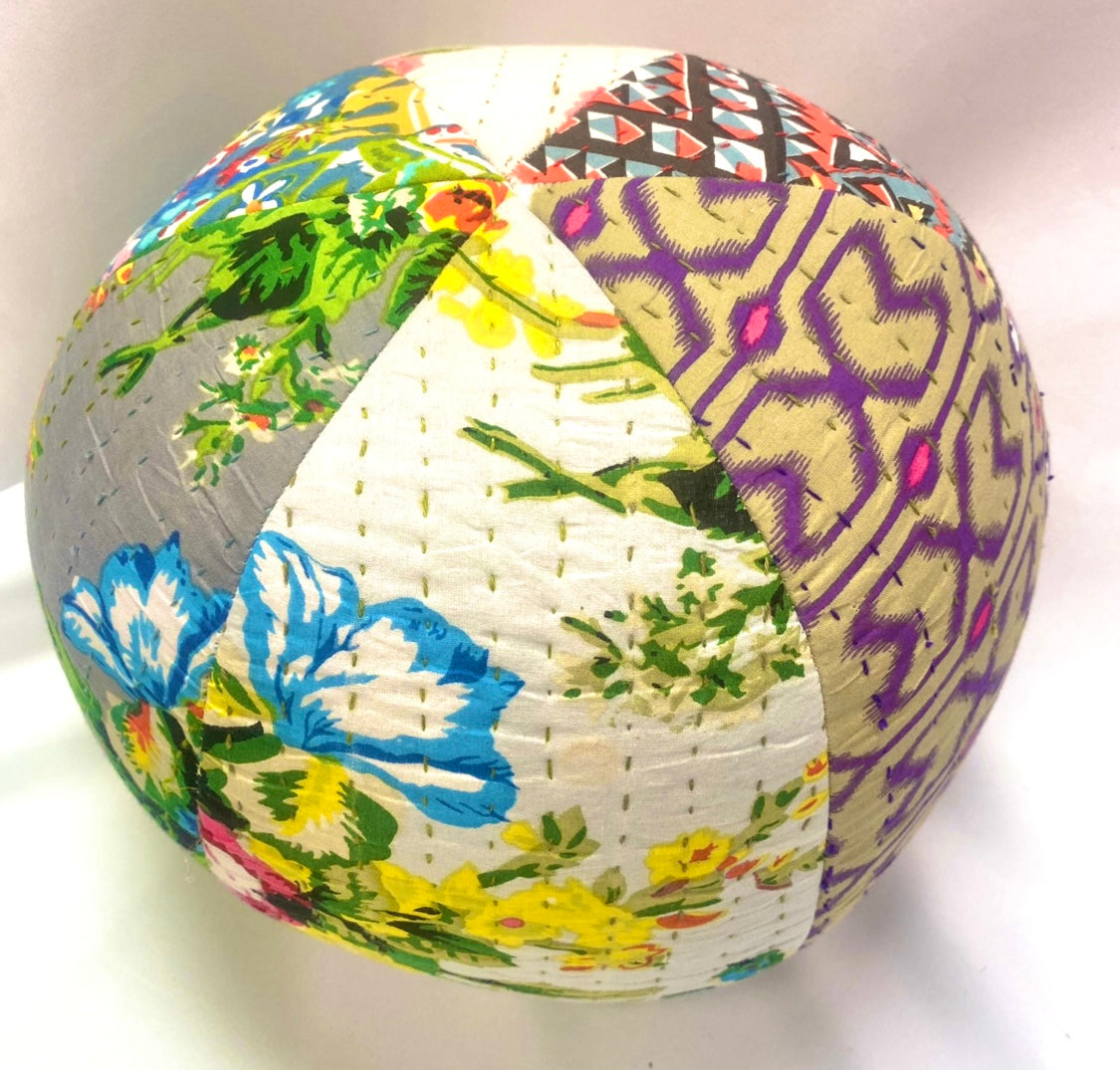 Beach Ball Patchwork Pillow — Multi, Pink, Blue, Turquoise, Yellow, You Name It