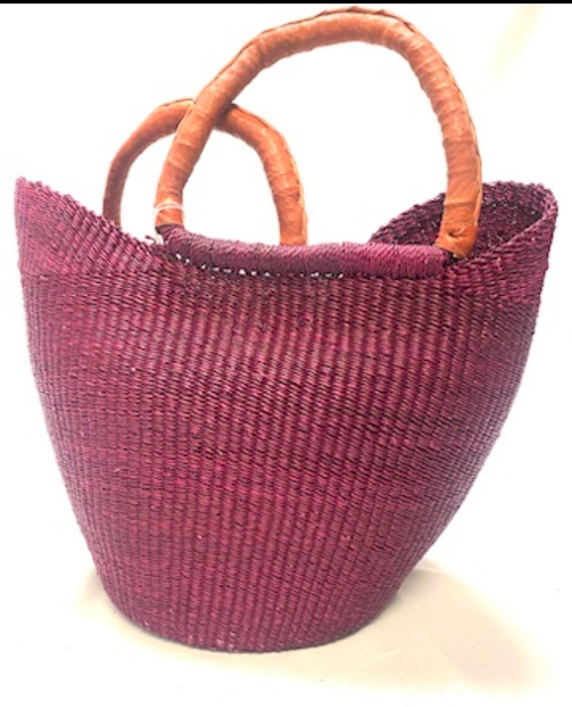 Colorburst Raffia Beach Tote/Grape