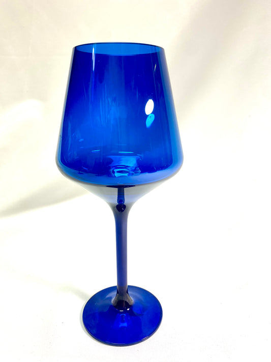 Color Me Wine Time Acrylic Stem -- Cobalt