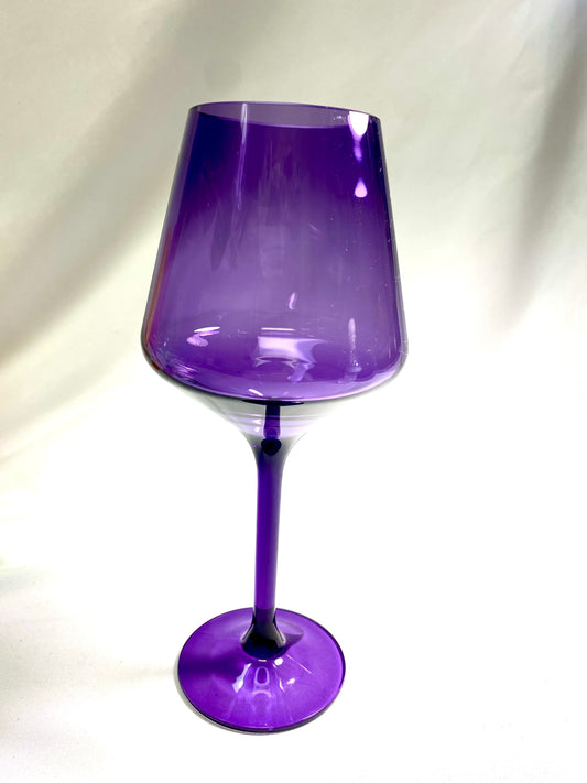 Color Me Wine Time Acrylic Stem -- Purple